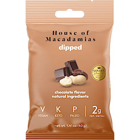 Chocolate Dipped Macadamias - Chocolate Flavour